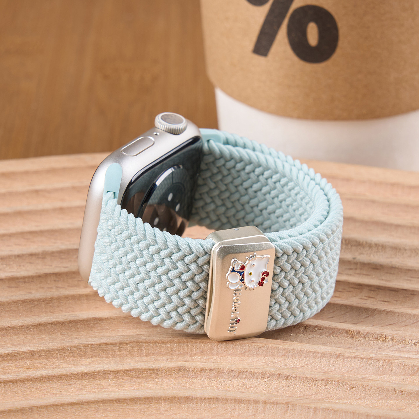 匠戴适用iwatch11表带苹果S10手表applewatch9春夏可爱kt创意S8磁吸尼龙编织se3新款运动高级Ultra3智能女款