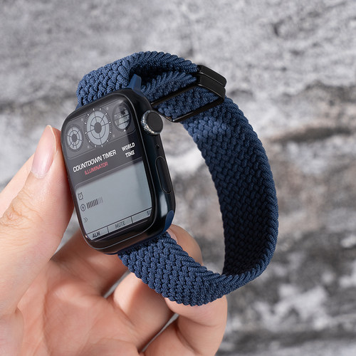 匠戴适用iwatch磁吸编织尼龙表带