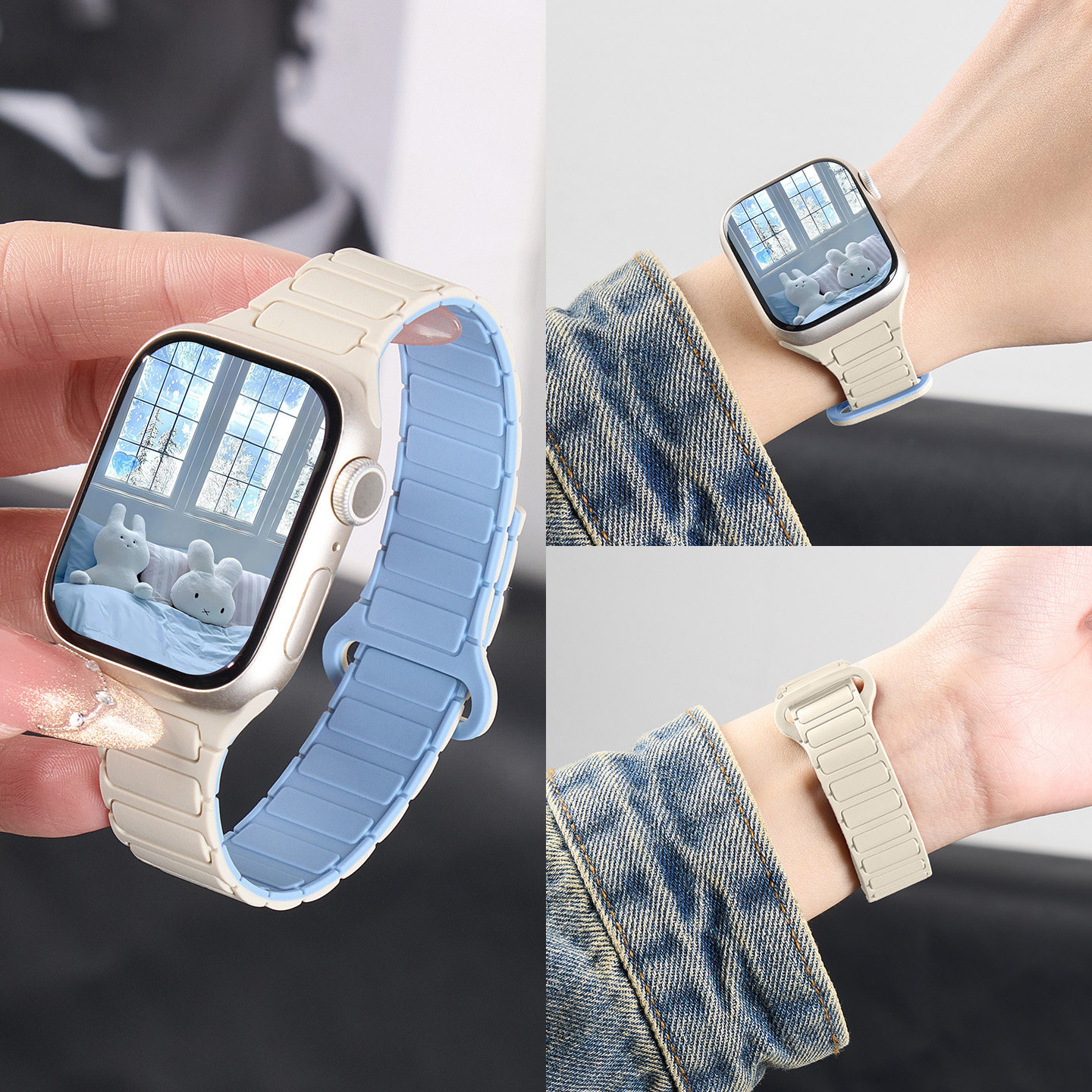 匠戴适用iWatch小蛮腰硅胶表带图片