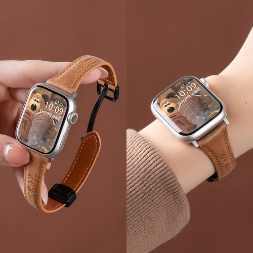 匠戴适用iWatch腊肠狗真皮表带