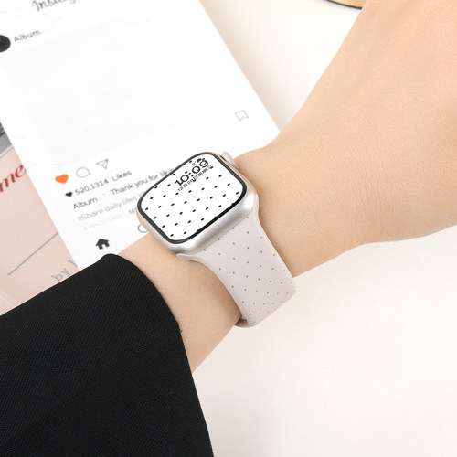 匠戴适用iWatch波点硅胶表带