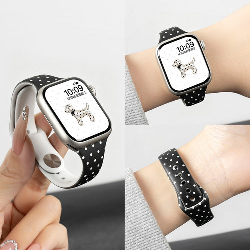 匠戴适用iwatch小蛮腰波点表带