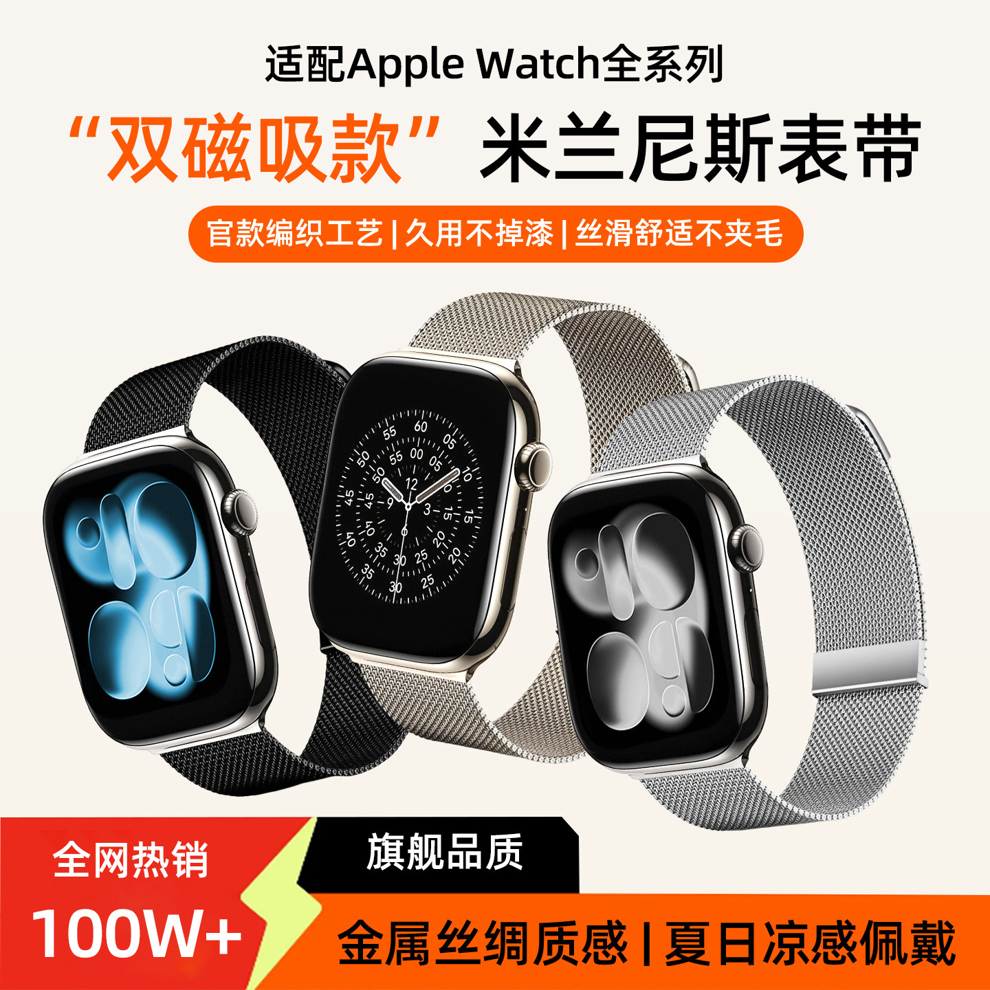 匠戴适用米兰尼斯表带升级双磁吸图片