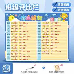 你追我赶评比栏墙贴教室布置装饰班级表扬栏幼儿园红花奖励榜贴纸
