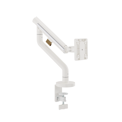 松能大承重显示器支架机械臂悬臂工位电脑便捷屏白色升降底座T690