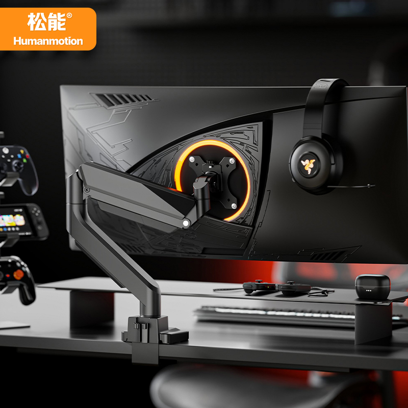 松能承重双屏幕升降调节万向支架