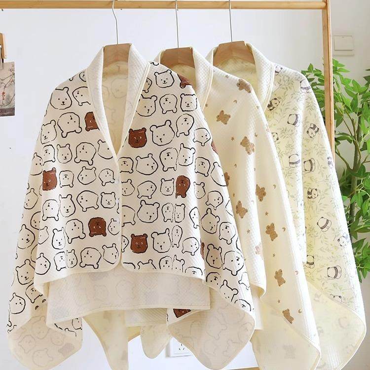 月子披肩产后春秋冬季四季通用夏季薄款护肩保暖哺乳斗篷空调房