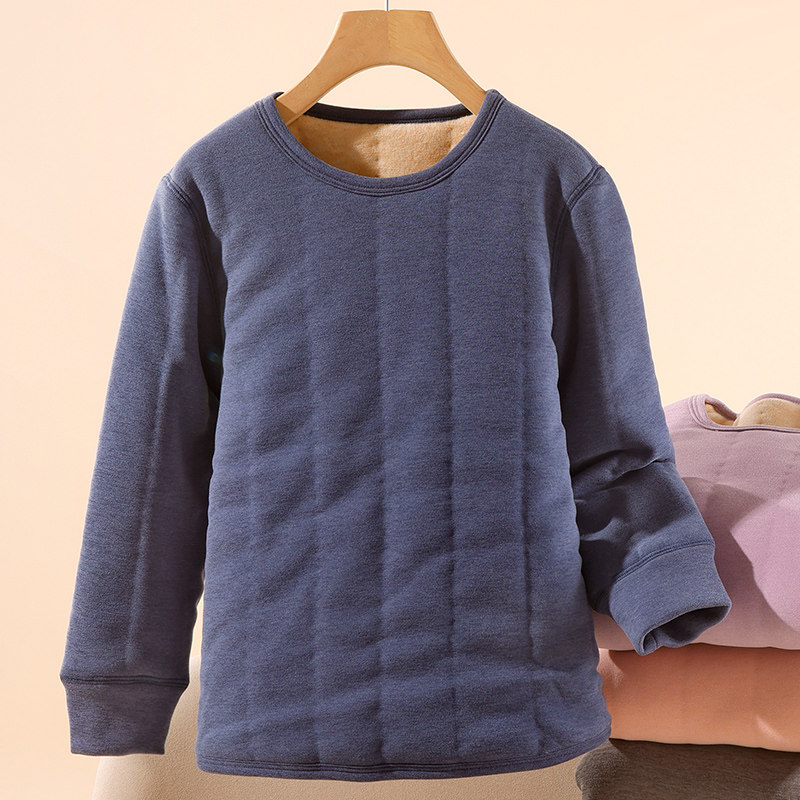 儿童套头棉袄校服神器内胆宝宝加绒加厚棉服男女童内穿保暖厚棉衣