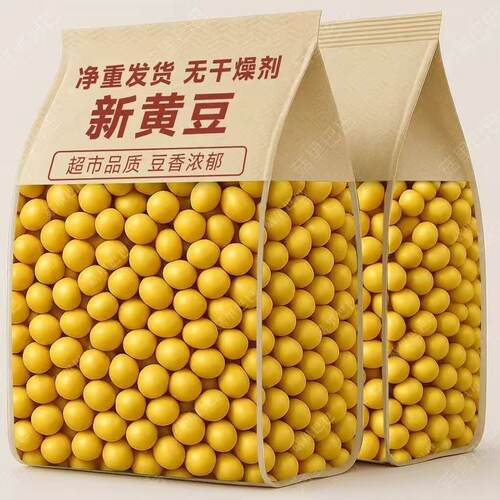 东北黑龙江黄豆农家自产大黄豆五谷杂粮豆类豆浆生豆芽黄豆250g