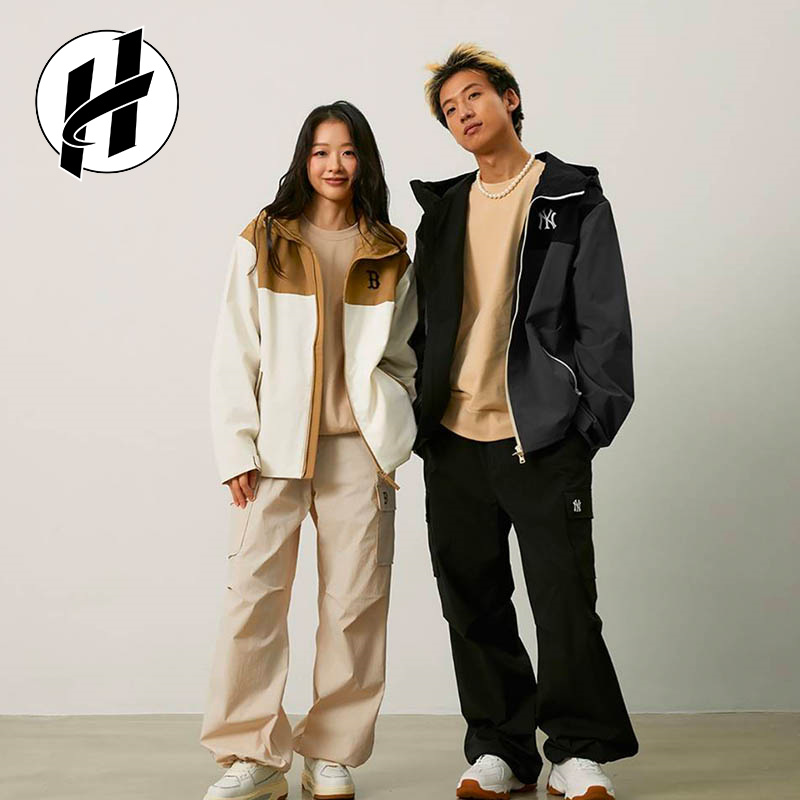 MLB户外休闲宽松防晒防风夹克