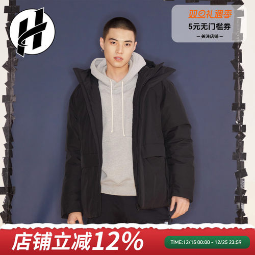 nb保暖连帽男女加厚羽绒服