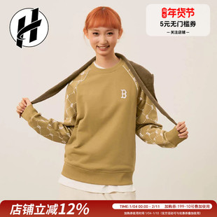 MLB MONOGRAM老花系列钻石老花早秋长袖时尚宽松卫衣男女同款情侣