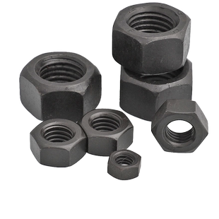 达克罗黑色10级法兰螺母8级防松六角螺母平弹垫片M4M5M6M8M10M12