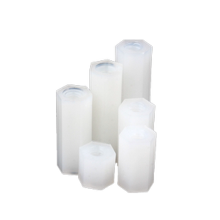 M2M2.5M3M4尼龙全通双通六角隔离柱PC电路板塑料绝缘间隔螺母螺柱