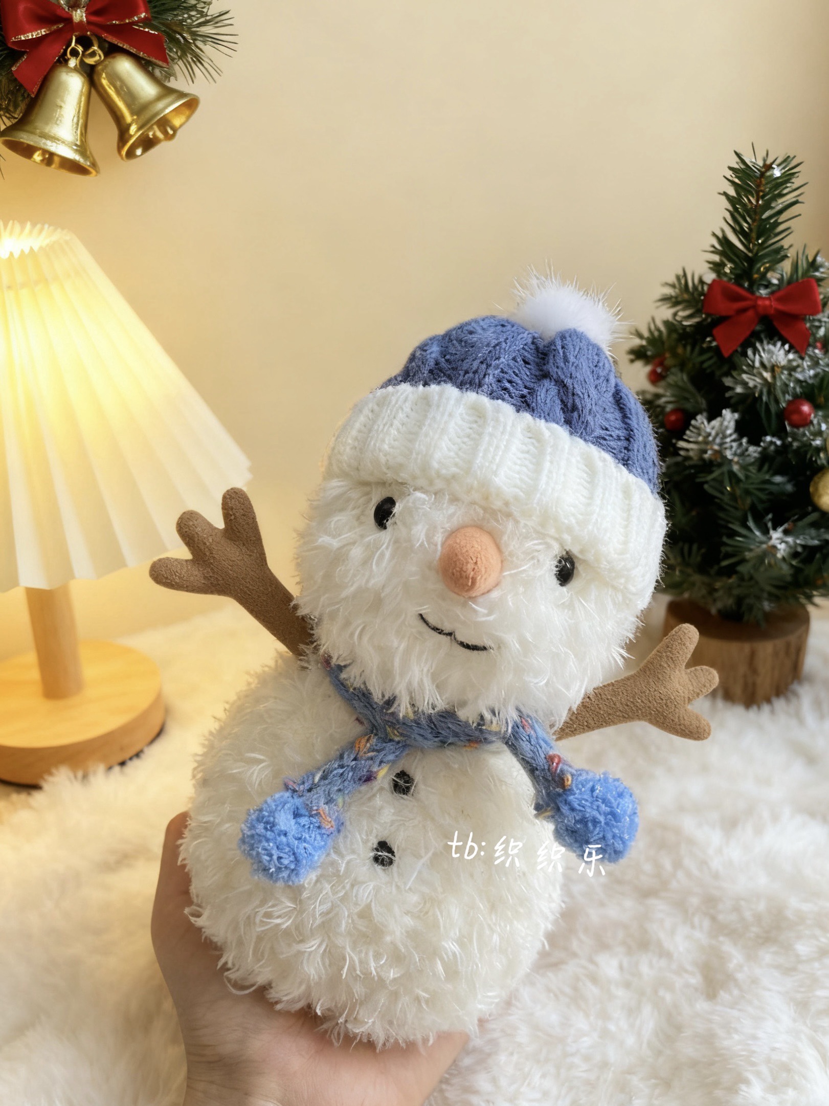 jellycat18cm雪人娃衣可爱小雪人帽子套装little系列送朋友礼物