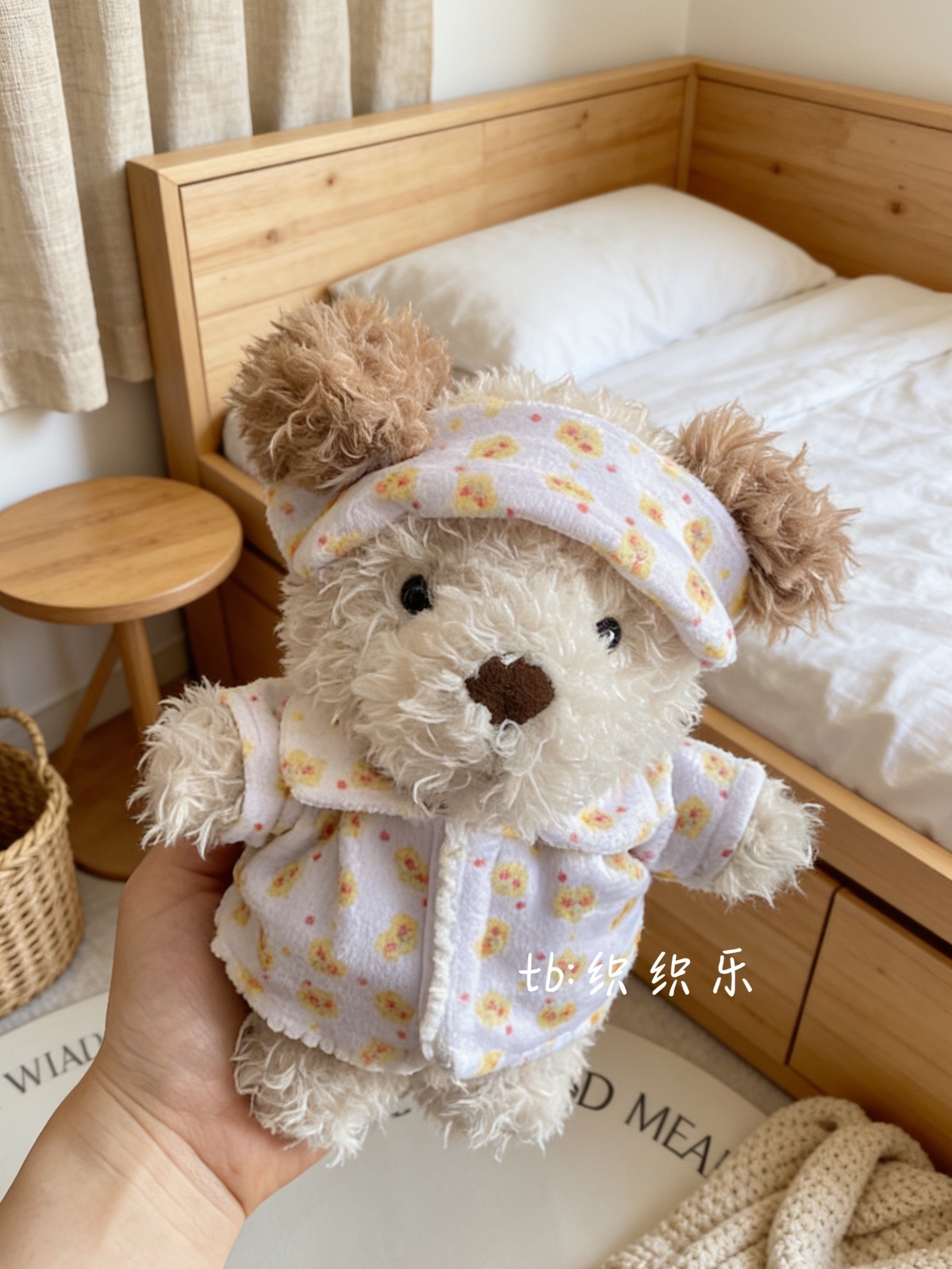 jellycat潦草小狗娃衣秋冬款睡衣little系列18cm尺寸陪睡玩偶睡衣