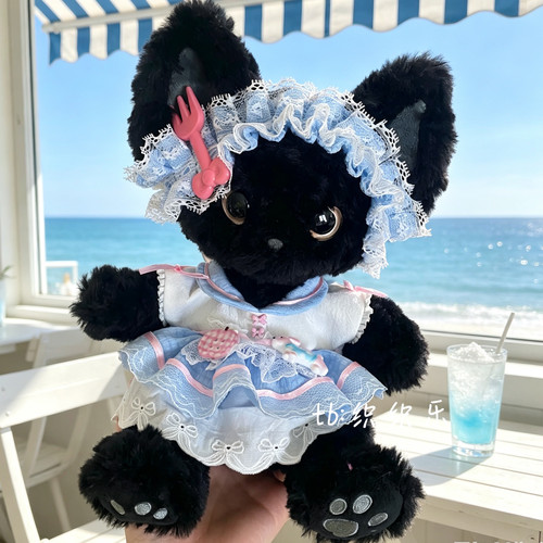 普莱美JM猫咪娃衣22cm卡奇连衣裙KUKI黑猫德文可穿套装只卖娃衣