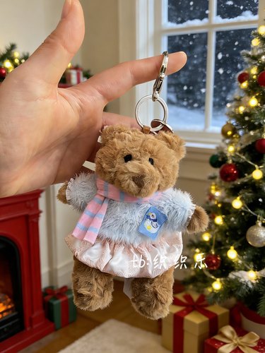 jellycat圣诞礼物巴塞罗熊娃衣包包挂件送朋友礼物钥匙扣玩偶衣服