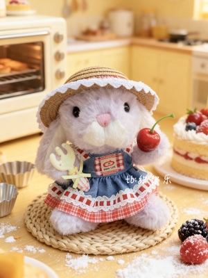 jellycat甜美兔娃衣牛仔苹果小裙子套装yummy系列娃衣送朋友礼物