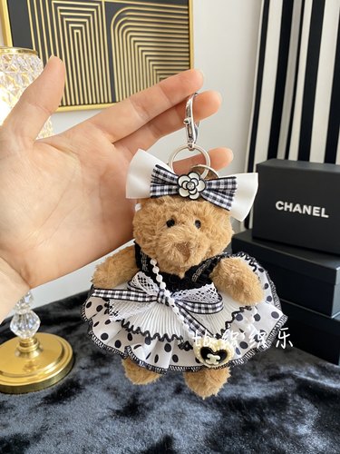 jellycat新年挂件卷毛小熊小香风套装可爱朋友礼物钥匙扣玩偶衣服