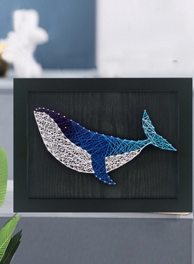 动物钉子绕线画diy手工制作材料包钉绕画弦丝画摆件自制生日礼物