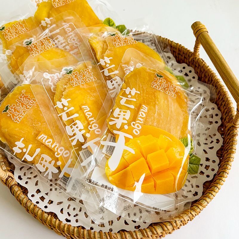 芒果干厚切水果干果脯大片蜜饯解馋酸甜零食鲜果干休闲办公食品