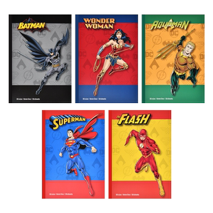 DC正义联盟限定版 逻辑旗舰店Logical B5横线笔记本动漫封面日记本作业本中学生记事本子nakabayashi仲林