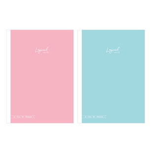 【GOODDESIGN获奖商品】逻辑Logicalcolor蓝色集中精神/粉色提升情绪色彩主题封面内页功能笔记本逻辑格