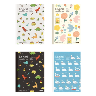 Logical逻辑2024日程计划手帐本A5/B5逻辑格月记时间管理目标规划手册学生笔记本记事本nakabayashi仲林出品