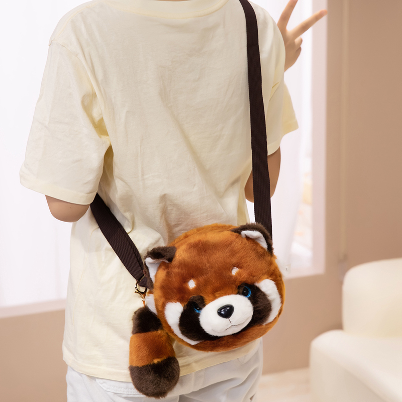 小熊猫趴趴包小狗玩偶包
