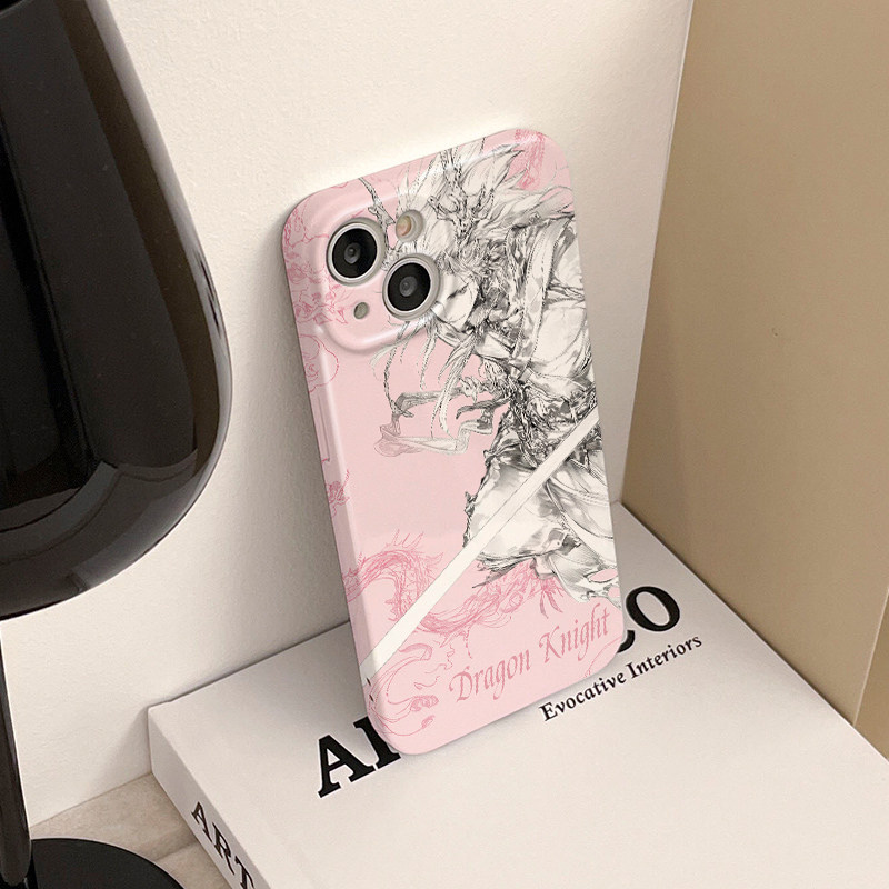 JTK Studio · 粉系暗纹龙骑士英文  · Protective shell