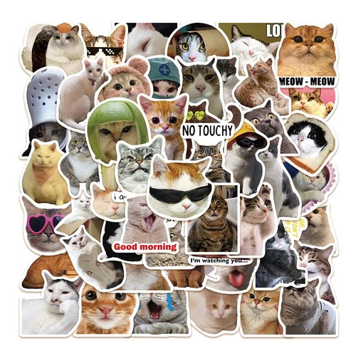 【已裁剪】搞怪猫咪表情包贴纸