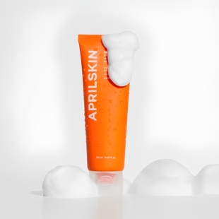 韩国Aprilskin胡萝卜清洁洗面奶痘痘敏感肌洁面乳温和泡沫洁面乳