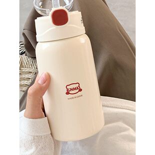 卧床老人专用保温杯带重力球瘫痪病人躺着喝吸管喝水防呛护理杯子