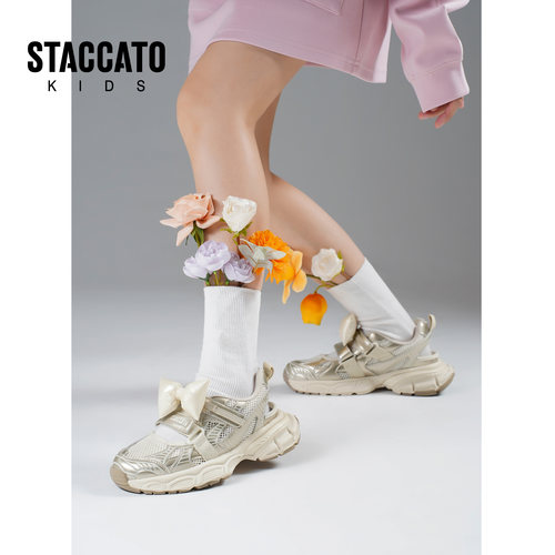 StaccatoKids思加图童鞋夏季新款儿童运动凉鞋中大女童时尚休闲鞋