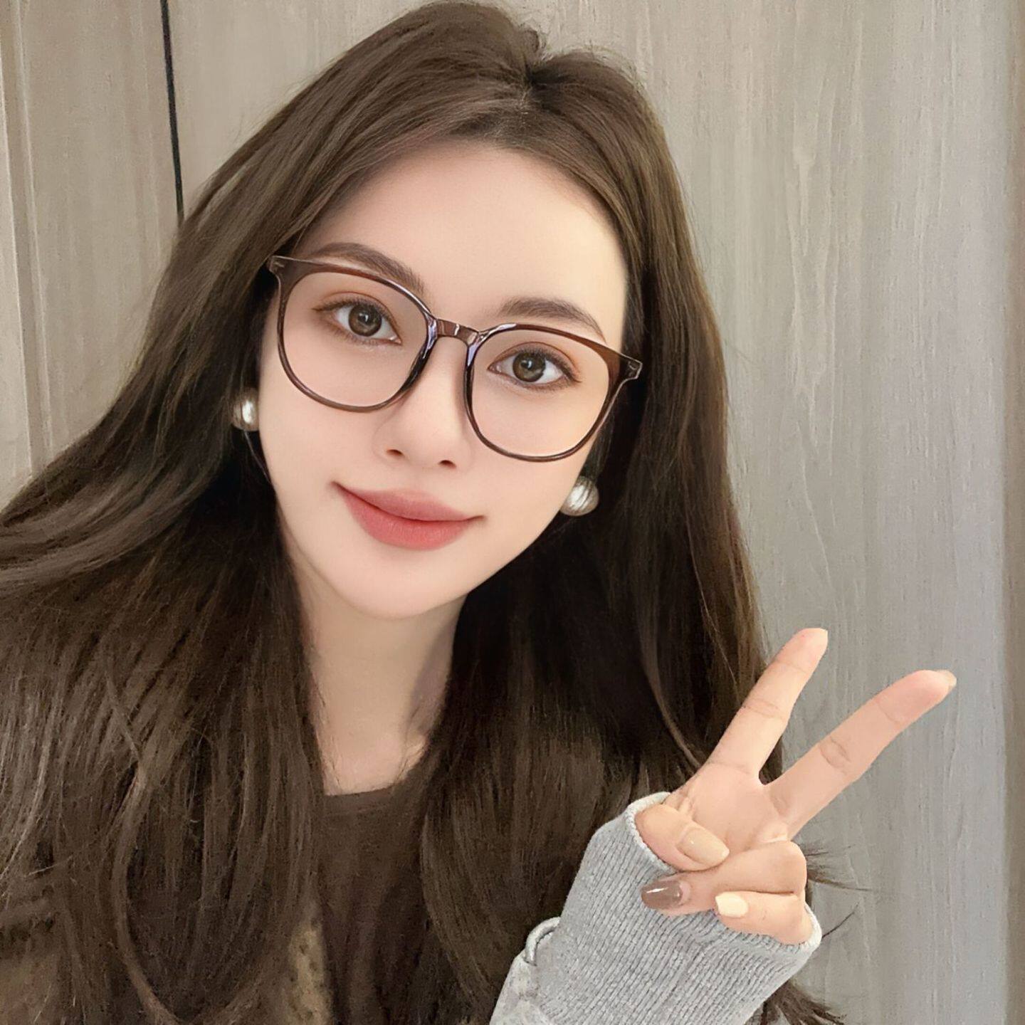 眼镜大脸专用女大框眼镜框韩版素颜网红平光镜框近视眼镜框架眼镜