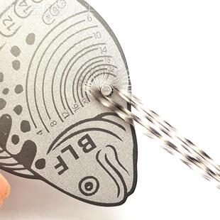 毛蓑尺 蓑羽量尺 量钩器量羽绑器 羽飞钓毛IRE钩飞蝇钩制工具配件