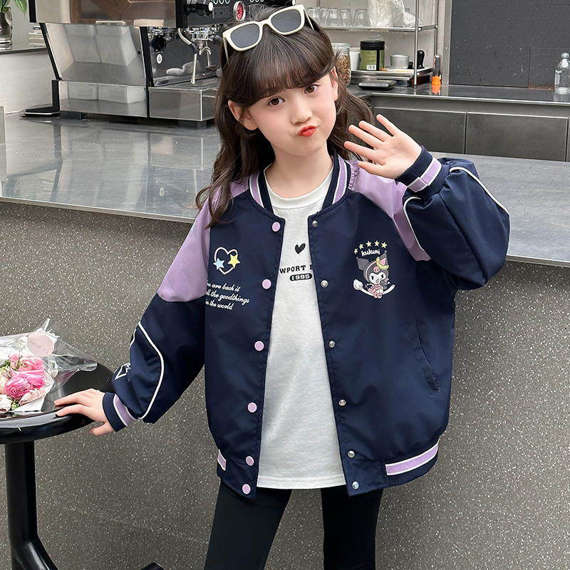 女童外套潮洋气春秋韩系休闲超酷服饰精致棒球新品帅气韩版酷风