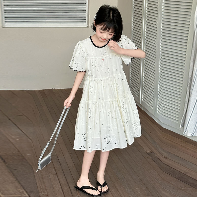 连衣裙女夏大童萌娃潮流搭配潮装小众童装夏天休闲夏新穿搭2025