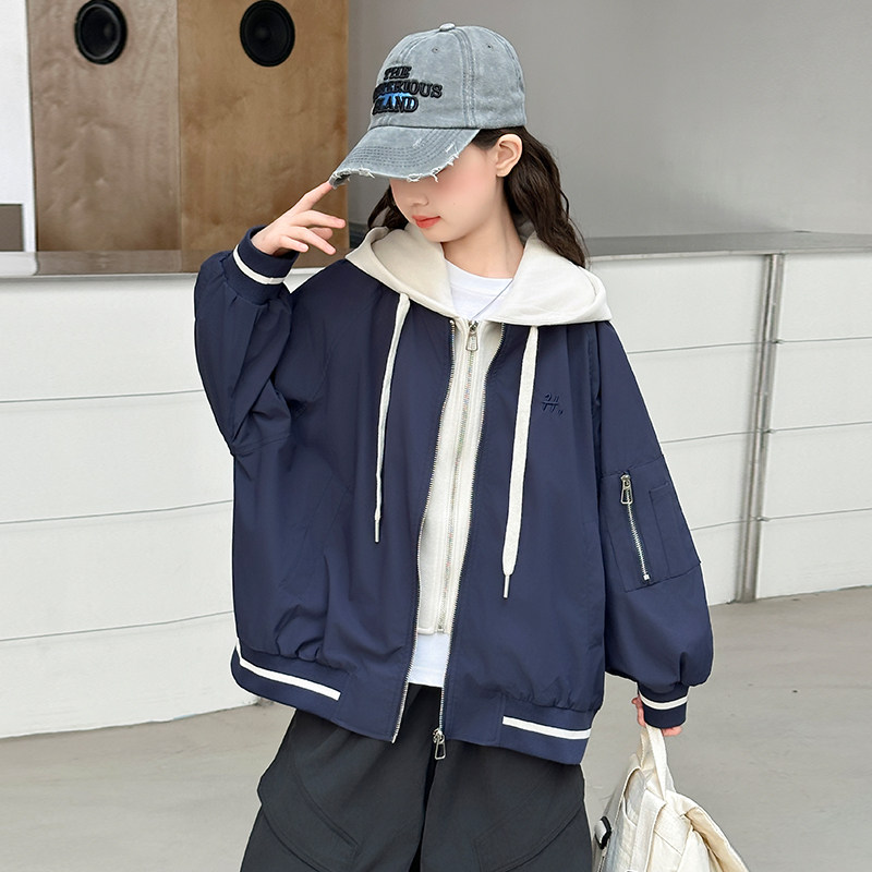 女孩外套春秋中大童外衣穿搭精致普通外套