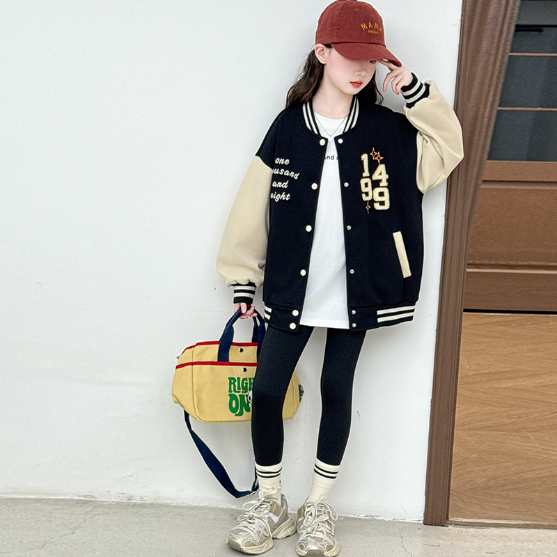 儿童棒球服外套女初秋韩系时髦精普通外套