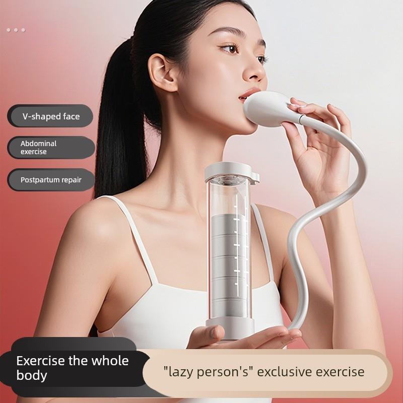 负重呼吸哑铃男女用腹式呼吸吹气训练器锻炼肺活量腹肌马甲线神器