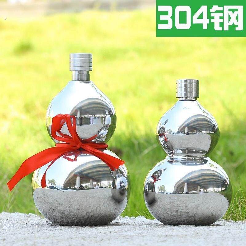 特大巨型葫芦水壶酒壶古风葫芦网红空酒瓶古风场景布置道具不锈钢