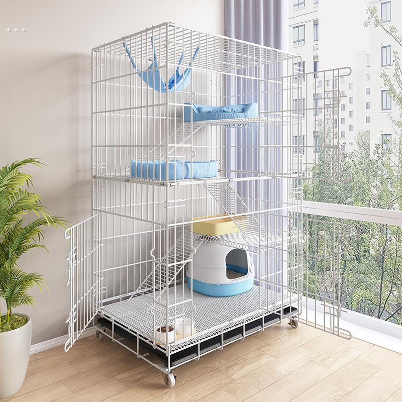 猫笼子家用室内一体猫屋舍猫空笼别墅超大自由空间猫窝猫厕不占地