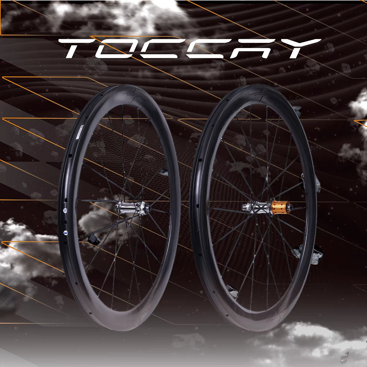 2025款ＴＯＣＣＡＹ拓凯幽灵Ｂ２碳辐条轮组　超轻公路碳纤维轮组