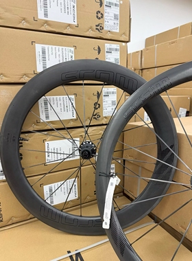 Scom 风刃ultra碳纤维辐条轮组 公路车碟刹自行车轮 圈刹碟刹特价