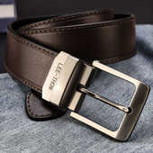 LEE 腰带 双面用百搭裤 THOM皮带男头层牛皮针扣青中年3.8宽版 时尚