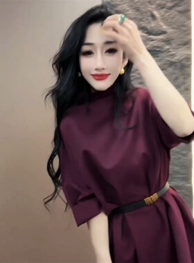 轻奢风高级感连衣裙2025春新款今年流行气质女神范简约纯色长裙