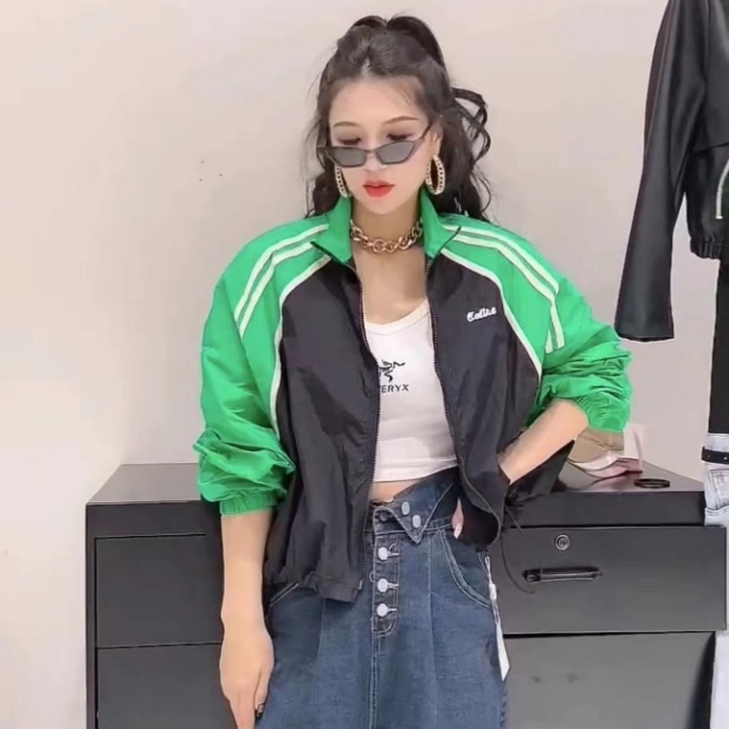 欧货爆款撞色防晒衣女款春夏2025年新款高级感炸街薄款棒球服外套