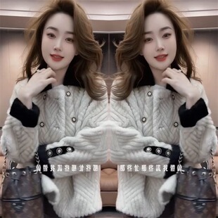 小个子毛绒绒小香风百搭保暖上衣 新款 炸街网红爆款 短外套2025冬季